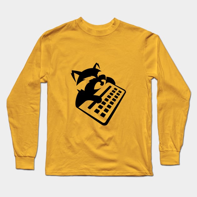 Raccoon Long Sleeve T-Shirt by S_Art Design